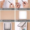 7d0f10283c4bbb93 ATUBAN Large Interior Pet Cat Exterior Door 4 Modes Locking Suitable for Window and Wall,Strong Durable