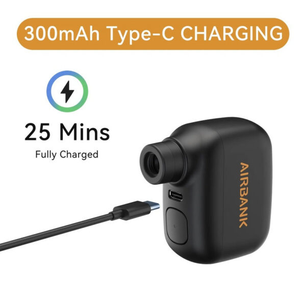 Mini Portable Bicycle Pump Rechargeable Air Iator 100PSI 5V Type-C Accessories for Bike Schrader Presta Tires AS100