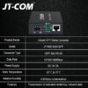 1Gb SFP Fiber to RJ45 Fiber Optic Media Converter 1000Mbps SFP Fiber Switch with SFP Module Compatible Cisco/Mikrotik/Huawei