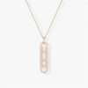 Sterling Sier Classic Fashionable Jewelry Mobile Diamond Women's Necklace Wedding Necklace. Exquisite Gifts
