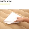 Car Air Mattress for Volkswagen Lavida Polo Viloran Lamando T-Cross 2006-2024, Thickened Car Bed Mattress, Travel Sleeping Pad, Back Seat Bed Cushion with Air Pump 2 Pillows,Dark Green