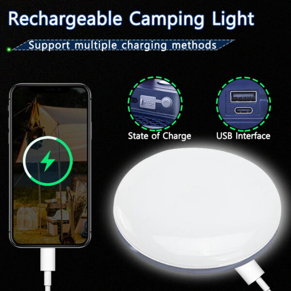 7d6661450a05fdaf MOSLIGHTING Rechargeable Camping Light Outdoor Fishing Flashlight Tent Lantern Work Emergency Mountaineering Night Lighting LED