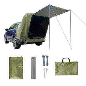 7d6742eead15f2b4 Outdoor Car Rear Tent Camping Picnic Car Rear Tent with Canopy Car Rear Extension Tent Sunshine-Proof Rain-Proof Car Rear Tent