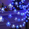 7d684dd8f16ed90d 1pc LED Christmas Snowflake String Light Indoor & Outdoor Hanging Decorative Lighting Fairy Atmosphere Lamp For Garden Party