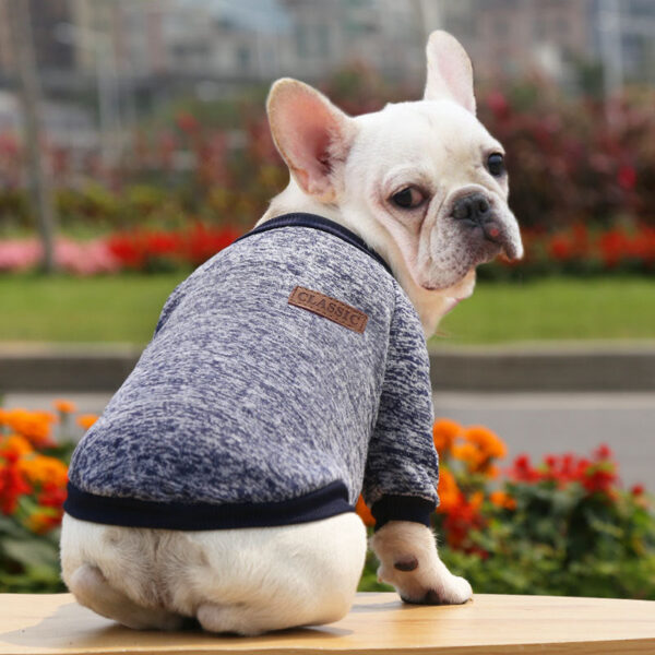 Dog Clothes For Medium Small Dogs Autumn Winter Warm Clothing Grey Cooling Vest Coat Pet Sweatshirt