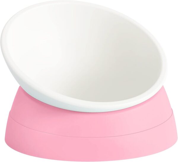7d95d669b77f6b2a 2Pcs Cat Bowls Elevated Cat Food Bowl Adjustable Cat Dish Anti-Slip and Anti-Noise Raised Cat Bowl Protecting Pet’s Spine Thickened Plastic Bowl Suitable for Indoor Cats, 17 Oz