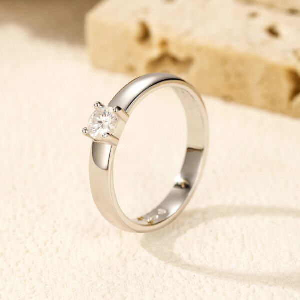7d973eabc1800a97 MODIAN D Color Round Moissanite Rings 925 Sterling Silver Fashion Simple Ring For Women Wedding Statement Jewelry Gifts
