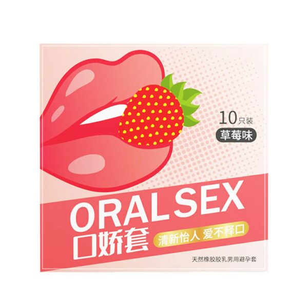 7d98613a209de879 Oral Sex Condoms 10pcs Sex Toys Strawberry Flavor Passionate Contraception Sex Accessories for Men Orgasm Sex Life Sexshop 18+