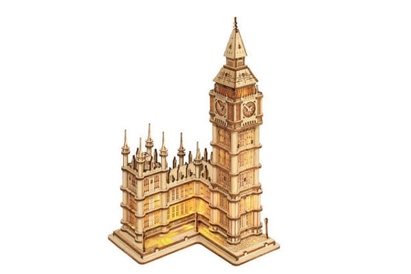 7da0f178ef6d2151 Robotime 3D Wooden Puzzle Game Big Ben Tower Bridge Pagoda Building Model Toys For Children Kids Birthday Gift