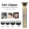 7dafa7a0d0b7880f T9 LCD Display Men's Clipper Beard Trimmer Rechargeable Hair Cutting hine Barber Shaver Electric Razor Cutter tendeuse L2402