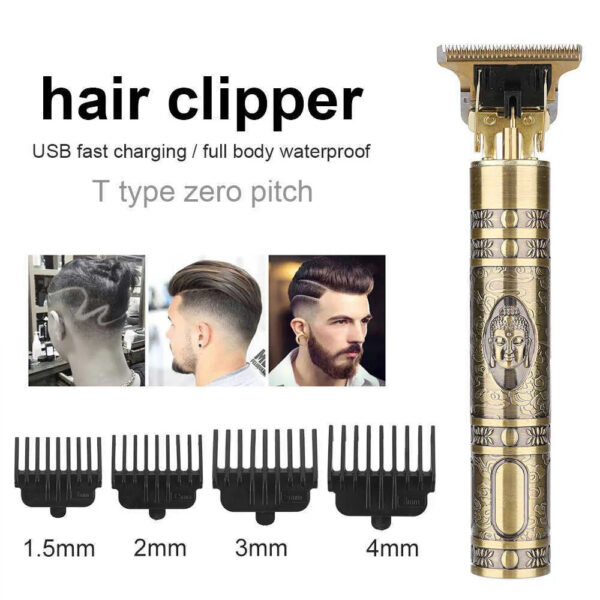 7dafa7a0d0b7880f T9 LCD Display Men's Clipper Beard Trimmer Rechargeable Hair Cutting hine Barber Shaver Electric Razor Cutter tendeuse L2402