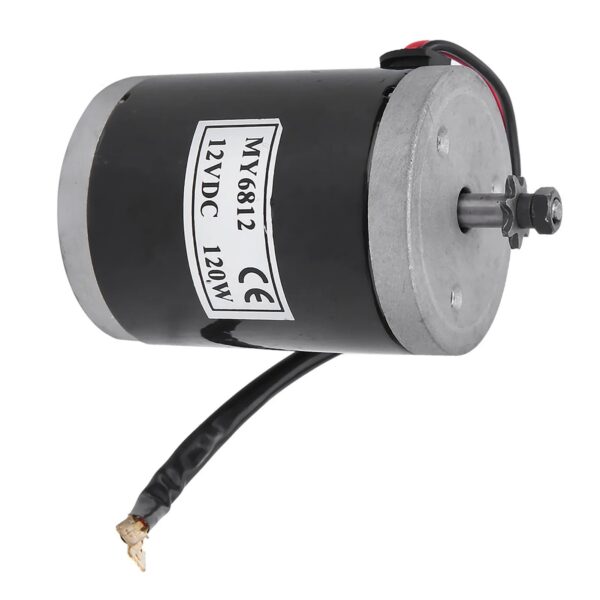 Brushed Motor MY6812 12V 120W High Speed Small Brush Motor with Belt Pulley Electric Scooter E Bike Accessory Bike Brushed Motor
