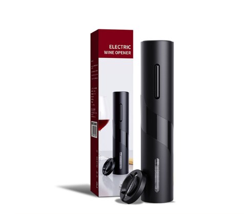 1pc Black Electric Automatic Corkscrew Creative Wine Bottle Opener with USB Charging Suit for Home