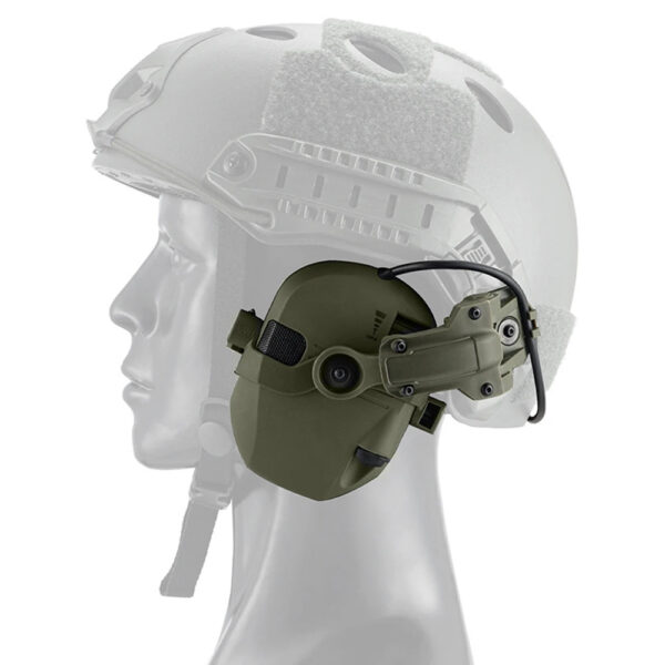 7dc3bef840a843ec NEW Airsoft Shooting Noise Reduction Earmuffs Tactical Helmet Mounted Electronic Hearing Protector Sound Amplification Headphone