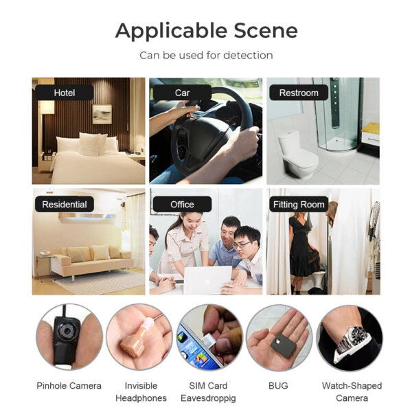 7dcf3f05bbb57ea0 K88 Hidden Devices Detector LED display Anti Candid Camera Detector hunter GPS Bug mini camera RF Signal Scanner Camera Finder