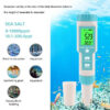 Yieryi TDS EC PH Saity Meter ORP H2 S.G TEMP Water Quality Monitor Solution Fertilizer Resistivity Tester for Pools,Aquariums