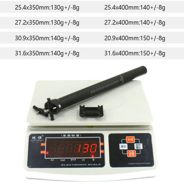 ELITA ONE Carbon Seat Post  25.4/27.2/30.9/31.6 MTB/Road Bike Seatpost  Ultralight 130g 62C