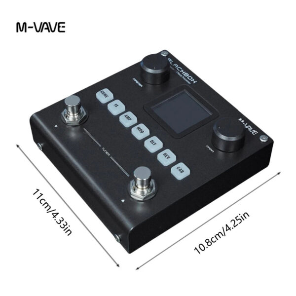 M-VAVE Blackbox Guitar / Bass AMP Modeler Multi Effects Processor Rechargeable for Electric Guitar Bass