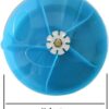 Bird Creative Foraging System Wheel Seed Food Ball Rotate Training Toy for Small and Medium Parrots Parakeet Cockatiel Conure (Blue)