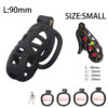 7df56225559e20ca Male Chastity Cage Erotic Urethral Lock Sex Toys Device Penis Ring Male with 4 Size SM Products Cage Chastete Penis Sleeve