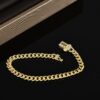 Classics Golden Fashion Miami Cuban S Bracelet Chain Hip Hop Men's And Women's Jewelry Necklace