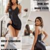 Avidlove Women Lingerie Satin Lace Chemise Nightgown Sexy Full Slips Sleepwear S-4XL