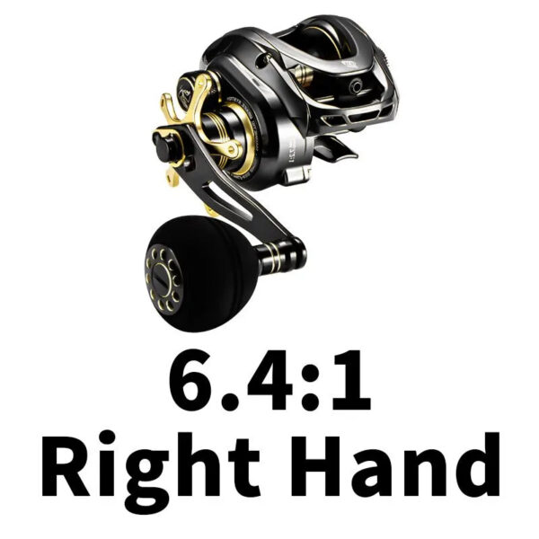 SOLOKING GKA300 Baitcasting Reel 9.5KG Drag 10 Bearing 6.4 Gear Ratio Drag Clicker Single Power Handle Fishing Reel Baitcaster