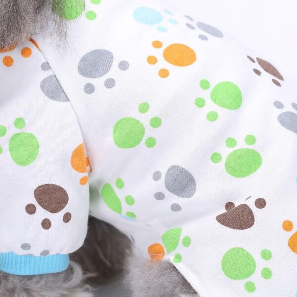 7e184394dee1b56a 2-Pack Dog Clothes Dogs Cats Onesie Soft Dog Pajamas Cotton Puppy Rompers Pet Jumpsuits Cozy Bodysuits for Small Dogs and Cats