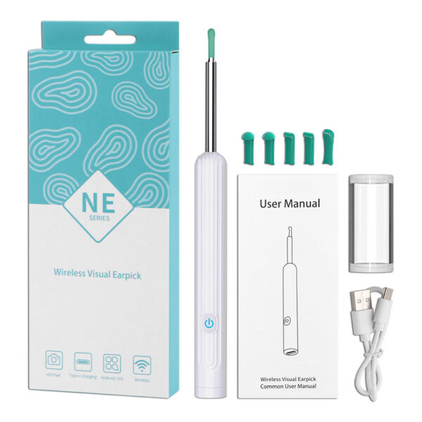 7e1aa793b66ec983 Wireless Smart Cleaning Endoscope Visual Pick Spoon Otoscope Earpick Ear Cleaner Wax Removal Earwax Remover Camera