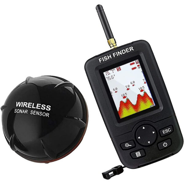 Wireless Sonar Alert Underwater Echo Sounder Fishing Detector Portable Fish Finder