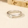7e21f92d38f74cfa MODIAN D Color Round Moissanite Rings 925 Sterling Silver Fashion Simple Ring For Women Wedding Statement Jewelry Gifts