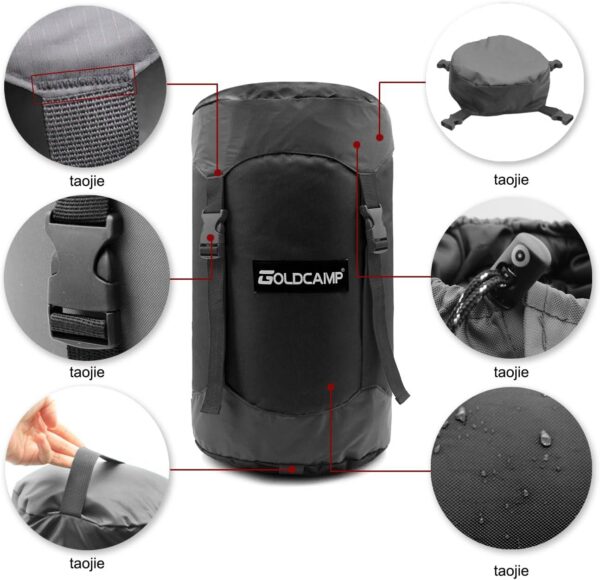 GoldCamp Outdoor Storage Stuff Sacks, Camping Gear Organizer (Red, XXXL)