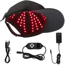 7e4b117a29579939 New Portable Red Lights 670NM And 810Nm Infrared for Loss Helmet Hair Growth highest wavelength red light therapy Hat