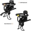 7e56c261c307c6fa LIXADA Bike Baby Seat Kids Child Safety Carrier Front Seat Saddle Cushion with Back Rest Foot Pedals