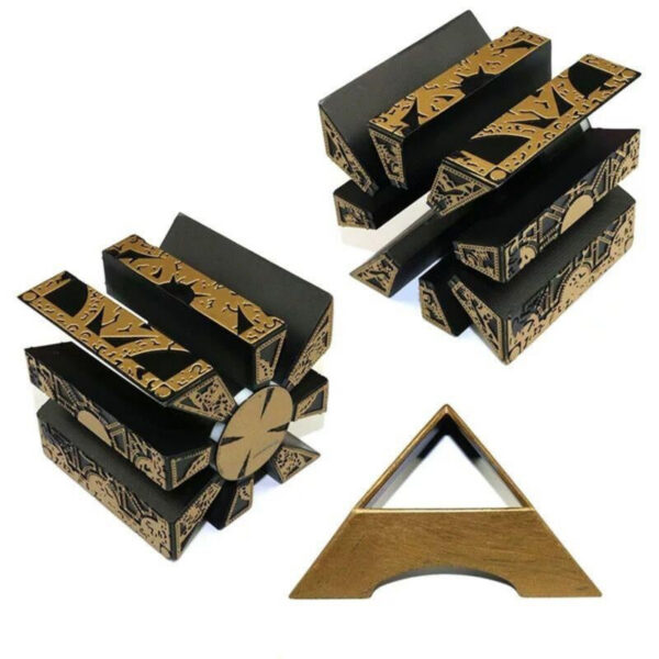 1:1 Hellraiser Puzzle Box Moveable Lament Horror Terror Figures Film Serie Cube Fully Pinhead Prop Figurine Toy