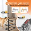 SHAINFUN Elevated Dog Bowls for Medium Dogs and Cats - Raised Cat or Dog Bowl Stand with Adjustable Height and Two Stainless Steel Food Bowls - Ideal for Medium and Small Dogs and Cats.