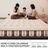 7e6635659dfb131d Naturehike Compact King Size Air Mattress with Electric Built-in Pump, 79 * 71in Extra Wide Inflatable Mattress for Home, Camping, Guests, Travel, Morning View Series