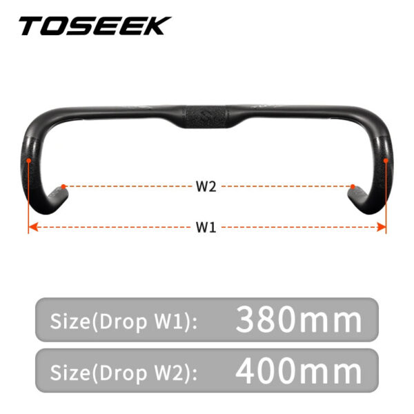 7e7607db47a31374 TOSEEK ZXB-TWO Bike Carbon Road Handlebar 400/420/440mm UD Matt Internal Routing Road Bicycle Handle Bar Bicycle Parts