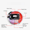 YR-90 Portable with 3.5mm Wired Headphones Small Music Player Support TF Card Digital Display Touch Button CD Walkman