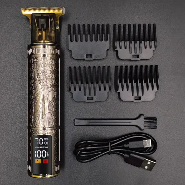 7e97d9552d2ff278 Men's Shaver for Men Electric Razor Cordless Beard Trimmer Fast Charging LCD Display Clipper Shaving hine 5 220211