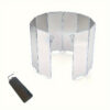 10 Plates Foldable Gas Windshield Outdoor Camping Cooking Burner Windproof Screen Aluminium Alloy Stove Wind Shield