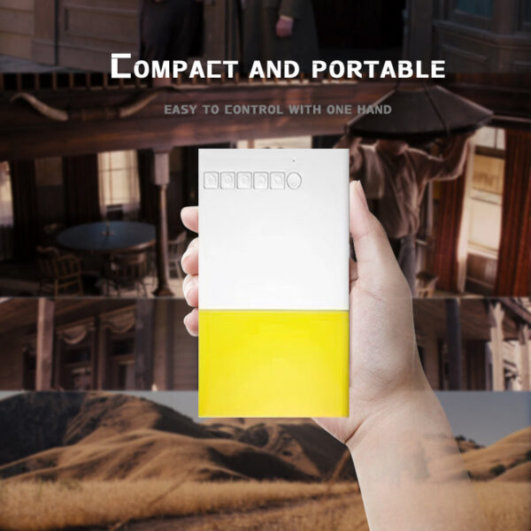 7ea357219d8b9895 YG300 MINI Projector Portable Home Theater Smart TV Laser Beamer 3D Cinema LED Videoprojector for 4k 1080P Movie Via HD Port