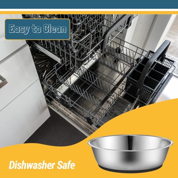 PEGGY11 Lightweight Stainless Steel Cat Bowls - 1.8 Cup, 2 Pack
