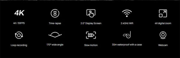 SJCAM SJ4000 Air Action Camera with 4K Video 30M Waterproof 2.4G WiFi Sports Camera Action Cam Sports Camera bicycle motorcycles