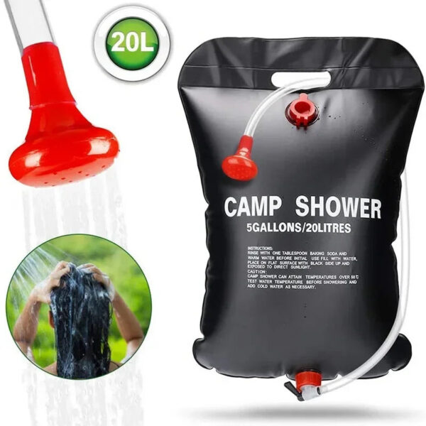 7ed4032d7b571f19 Outdoor Shower Bags 20/40L Foldable Solar Shower Bag Outdoor Bath Water Bag Camping Sun Compact Heated Water Shower Bags Scrubbi