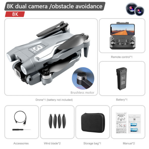 7ed74daf8fd4818f Mijia Original Z908 Pro Max Drone Brushless Motor 8K GPS Professional Dual HD Aerial Photography Obstacle Avoidance Quadrotor