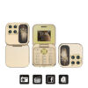 SERVO i17 Mini Dual SIM Card Fold Mobile Phone 2G Network Video Player Flashlight FM Radio Magic Voice Small Box Flip Cellphones
