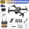 7ee47cbfc6dfcd14 E88Pro Drone 4K Professinal With 1080P Wide Angle Dual HD Camera Foldable RC Helicopter WIFI FPV Height Hold Apron Sell Gift