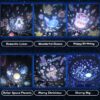 NightLights Bedroom Starry Sky Projector Bluetooth Speaker Deer USB Table Desk Lamp Bedside Decor for Kids Baby Birthday Gift