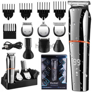 7f01c254b7f4da75 Shavers Original Digital Display All In One for Men Eyebrow Beard Trimmer Electric Hair Clipper Grooming Kit Haircut x0918